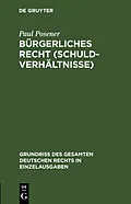 PDF Bürgerliches Recht (Schuldverhältnisse) von Paul Posener