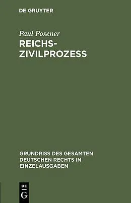 PDF Reichszivilprozeß von Paul Posener