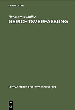 E-Book (pdf) Gerichtsverfassung von Hanswerner Müller