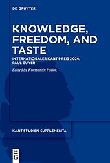 Couverture cartonnée Knowledge, Freedom, and Taste de 