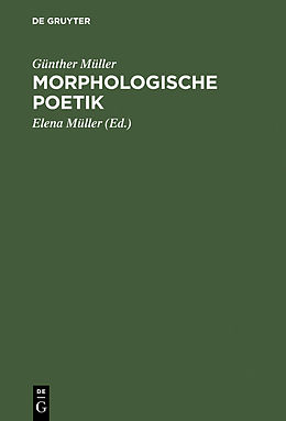 E-Book (pdf) Morphologische Poetik von Günther Müller