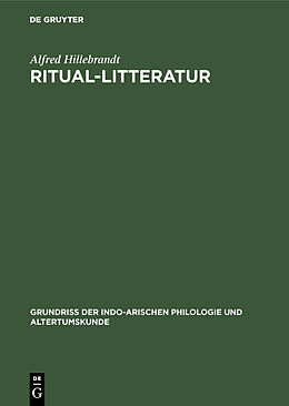 E-Book (pdf) Ritual-Litteratur von Alfred Hillebrandt