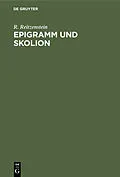 E-Book (pdf) Epigramm und Skolion von R. Reitzenstein