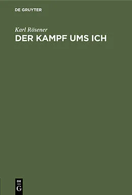 E-Book (pdf) Der Kampf ums Ich von Karl Rösener