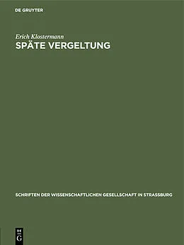 PDF Späte Vergeltung von Erich Klostermann