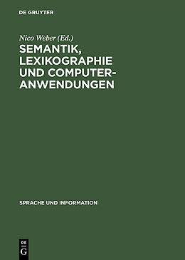 E-Book (pdf) Semantik, Lexikographie und Computeranwendungen von 