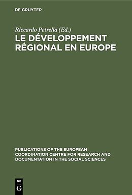 eBook (pdf) Le développement régional en Europe de 