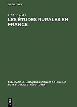 eBook (pdf) Les études rurales en France de 