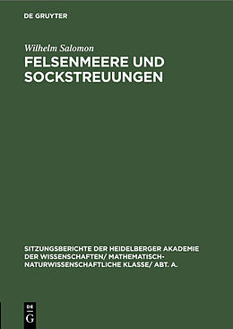 E-Book (pdf) Felsenmeere und Sockstreuungen von Wilhelm Salomon