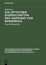 E-Book (pdf) Die optischen Eigenschaften des Andesins von Bodenmais von Emil Ernst
