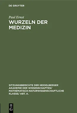 PDF Wurzeln der Medizin von Paul Ernst
