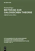 E-Book (pdf) Beiträge zur Galoisschen Theorie von Reinhold Baer