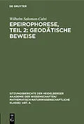 E-Book (pdf) Epeirophorese, Teil 2: Geodätische Beweise von Wilhelm Salomon-Calvi