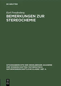 PDF Bemerkungen zur Stereochemie von Karl Freudenberg