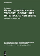 E-Book (pdf) Über die Berechnung von Orthogonen der hyperbolischen Ebene von R. Cesarec