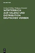 E-Book (pdf) Wörterbuch zur Valenz und Distribution deutscher Verben von Gerhard Helbig, Wolfgang Schenkel
