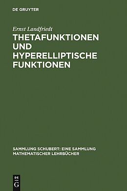 E-Book (pdf) Thetafunktionen und hyperelliptische Funktionen von Ernst Landfriedt