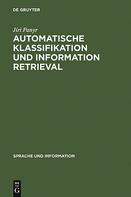 E-Book (pdf) Automatische Klassifikation und Information Retrieval von Jiri Panyr