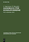 E-Book (pdf) Handbuch für Konsumvereine von G. Oppermann, H. Häntschke