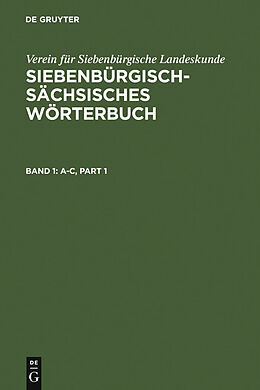 E-Book (pdf) Siebenbürgisch-Sächsisches Wörterbuch / AC von 