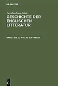 PDF Bis zu Wiclifs Auftreten von Bernhard Ten Brink