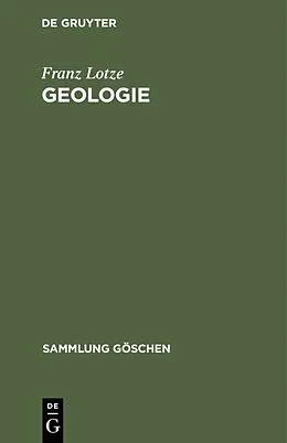 E-Book (pdf) Geologie von Franz Lotze