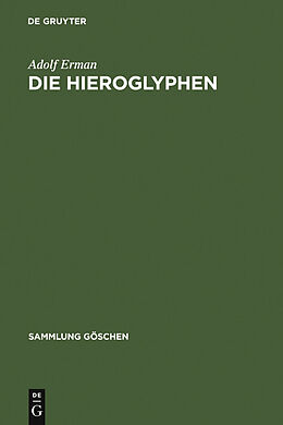 E-Book (pdf) Die Hieroglyphen von Adolf Erman
