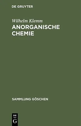 PDF Anorganische Chemie von Wilhelm Klemm