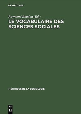 eBook (pdf) Le vocabulaire des sciences sociales de 