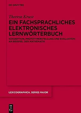 E-Book (pdf) Ein fachsprachliches elektronisches Lernwörterbuch von Theresa Kruse