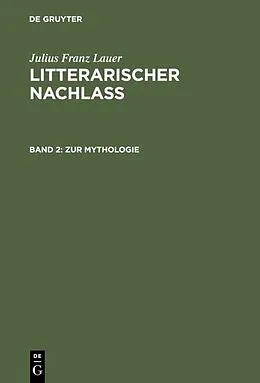 E-Book (pdf) Zur Mythologie von Julius Franz Lauer