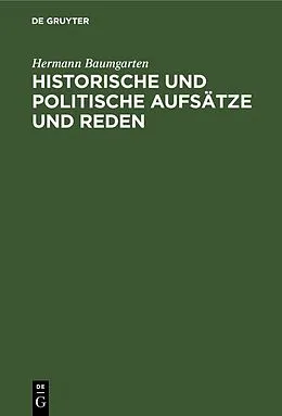E-Book (pdf) Historische und politische Aufsätze und Reden von Hermann Baumgarten