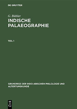 E-Book (pdf) Indische Palaeographie von G. Bühler