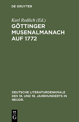 E-Book (pdf) Göttinger Musenalmanach auf 1772 von 