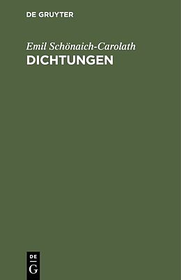 E-Book (pdf) Dichtungen von Emil Schönaich-Carolath