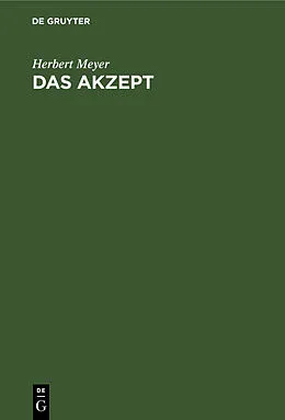 E-Book (pdf) Das Akzept von Herbert Meyer
