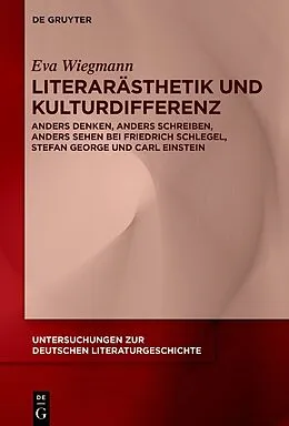 E-Book (pdf) Literarästhetik und Kulturdifferenz von Eva Wiegmann
