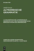 PDF Altisländische und altnorwegische Grammatik (Laut- und Flexionslehre) unter Berücksichtigung des Urnordischen von Adolf Noreen