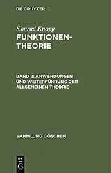 E-Book (pdf) Anwendungen und Weiterführung der allgemeinen Theorie von Konrad Knopp