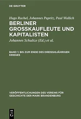 E-Book (pdf) Bis zum Ende des Dreißigjährigen Krieges von Hugo Rachel, Johannes Papritz, Paul Wallich