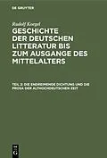 PDF Die endreimende Dichtung und die Prosa der althochdeutschen Zeit von Rudolf Koegel