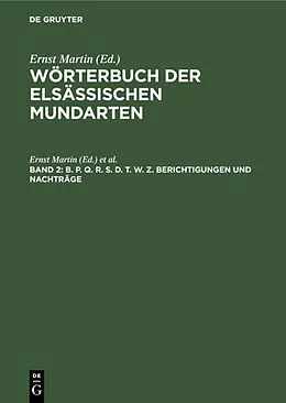 PDF B. P. Q. R. S. D. T. W. Z. Berichtigungen und Nachträge von 