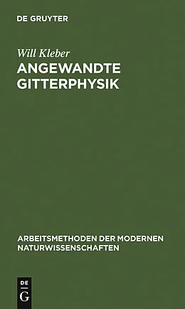 PDF Angewandte Gitterphysik von Will Kleber