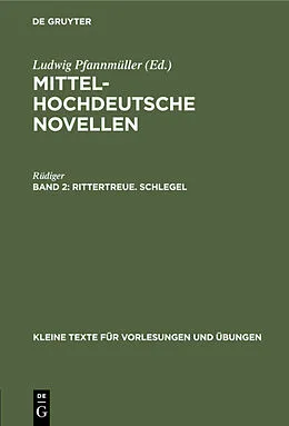 E-Book (pdf) Rittertreue. Schlegel von Rüdiger