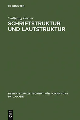 PDF Schriftstruktur und Lautstruktur von Wolfgang Börner