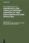 E-Book (pdf) Vergleichende Syntax der indogermanischen Sprachen von Berthold Delbrück
