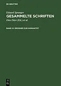 E-Book (pdf) Erzieher zur Humanität von Eduard Spranger