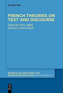 Couverture cartonnée French theories on text and discourse de 