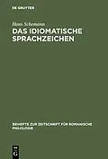E-Book (pdf) Das idiomatische Sprachzeichen von Hans Schemann