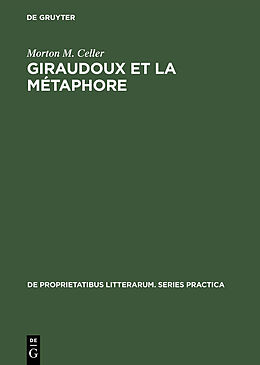 eBook (pdf) Giraudoux et la métaphore de Morton M. Celler